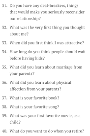 And for a girl, most recent gf? A List Of 100 Questions To Ask Your Partner On Date Nights Musely