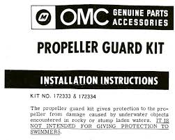 Omc Gale Propeller Guard Installation Instructions