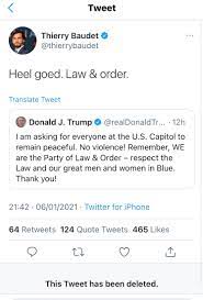 Baudet, who has a law doctorate, typically showed off his learning in his victory speech on wednesday, declaring that the owl of minerva has descended, referring to the roman god of wisdom. Danny Kemp Ar Twitter Dutch Populist Thierry Baudet Deleted A Tweet Praising Trump For Law And Order During Capitol Chaos But Here It Is Anyway Https T Co Dt3wu6haha