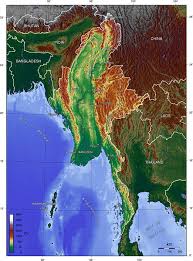 Startseite landkarten welt myanmar erstellt: Landkarte Burma Topographische Karte Weltkarte Com Karten Und Stadtplane Der Welt