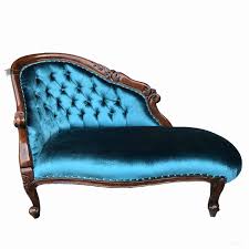 These 20 curved sectional couches are perfect for big families. French Provincial Love Seat Chaise Lounge Small In Teal Velvet Antique Reproduction Shop