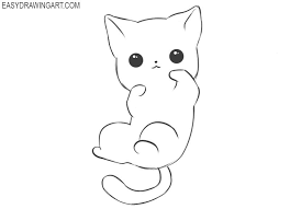 Maybe you would like to learn more about one of these? How To Draw A Kawaii Cat Easy Drawing Art Kawaii Cat Drawing Kitty Drawing Kitten Drawing
