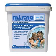 Galets 200g De Chlore Marina Pour Piscine 25m3 5 Kg