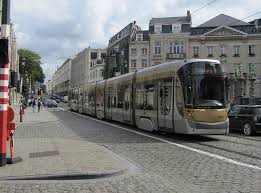 Brussels Tram 4007 Light Rail Vehicle Brussel Light Rail