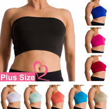 Tobwizu sports bras for women,seamless sleep bra with removable pads yoga gym activity everyday wear. Plus Size Seamless Strapless Bandeau Bra Tube Top Sports Bra Yoga Xl 1x 2x 3x 4x Strapless Bandeau Bandeau Bra Strapless Bralette