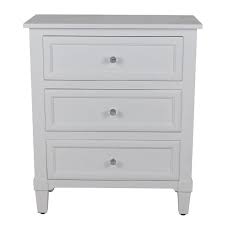 Swanage 3 Drawer Nightstand 28 H X 24 W X 12 D 227 Decor Therapy White Side Tables Pink Side Table