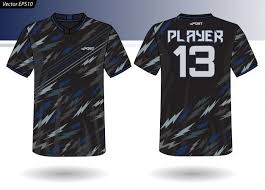 Download Plantilla De Jersey Deportivo Para Uniformes De Equipos Descargar Vectores Premium Uniformes Camisetas Deportivas Jersey