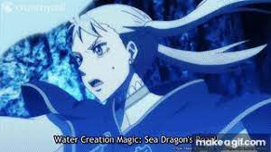 Anime Water Magic Gif Water Magic Sea Dragon S Roar Black Clover On Make A Gif water magic sea dragon s roar black