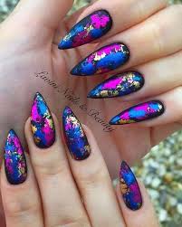 65 Gorgeous Foil Nail Art Designs Foil Nail Art Trendy Nails Nail Designs