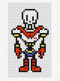 Use a 1x1 grid, and draw like normal. Papyrus Undertale Perler Bead Pattern Pixel Art Papyrus Grid Clipart 1943663 Pikpng