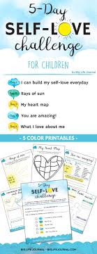 5 Day Self Love Challenge For Children With Images Self Esteem Activities Mindfulness For Kids Love Challenge