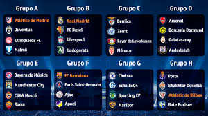 Los primero cuatro de cada zona aseguran. Champions League El Sorteo Sonrie Al Madrid Rivales Mas Complicados Para Barcelona Atletico Y Athletic