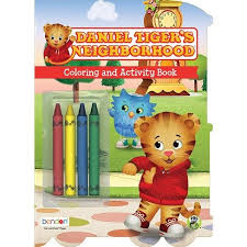 Download daniel tiger coloring page and use any clip art,coloring,png graphics in your website, document or presentation. Daniel Tiger S Neighborhood Coloring Book With Crayons Buy Online In Angola At Angola Desertcart Com Productid 124023974