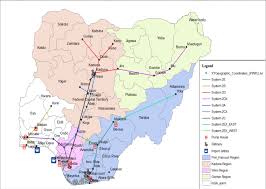 Map Of Nigeria Showing Pipe Network And Petroleum Depots