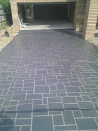 Pin By Cameron Walsh On My Concrete Concrete Driveways Stencil Concrete Diy Driveway