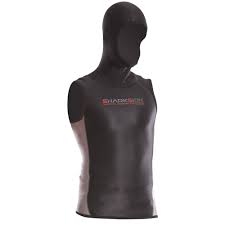 sharkskin chillproof mens vest with hood