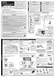 Installation should only be performed by qualified service personnel in accordance with the national electrical code (nec 800 cec refer to the relevant operation manual for more information. Hitachi Split Unit Air Conditioner Installation Manual Safety Precaution
