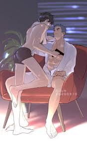 yu yang (here u are), barefoot, gun, holding weapon, male focus - Anime R34