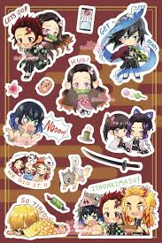 Demon Slayer Kimetsu No Yaiba Sticker Sheet Etsy Anime Butterfly Anime Stickers Sticker Sheets