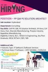 We Are Hiring Position Pp Qm Ps Solution Architect Architect Jobs Solution Architect Solutions