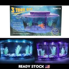 Straight up, this is wrong. Veny S Betta Tank 3 Tank Kit With Led Aquarium Ikan Laga Shopee Malaysia