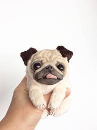 Cute Dog Puppy Pug Handmade Soft Toy Pug Dog Pug Toy Cute Dogs Pug Dog