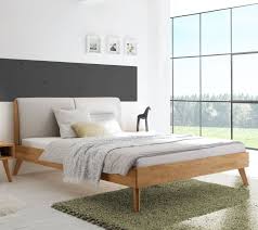 Polyrattan garten lounge gartensofa sitzgruppe gartengarnitur. Massivholzbett Aus Kernbuche Im Scandi Style Mit Polster Elina