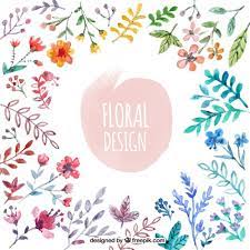 Hand drawn floral vector elements. Flower Free Vector Graphics Everypixel