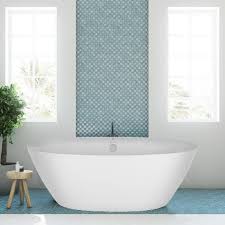Give your bath a boost by installing an oversized tub that offers. Empava 71 In Acrylic Stand Alone Flatbottom Freestanding Bathtub Soaking Spa Tub Modern Style In White Empv Ft1503 The Home Depot