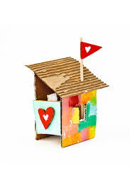 That's because we've been homeschooling art activities and crafts ever since my kids william and catherine were old enough to dip their toes in paint! Make Recycled Cardboard Love Shacks Barley Birch