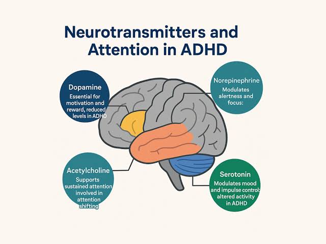 Plusieurs neurotransmetteurs régulent l'attention, généré par IA