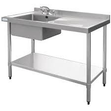 Popular stainless steel table sink products. Buy Stainless Steel Sink Table Sink Left 100x60x90 Cm Online Horecatraders
