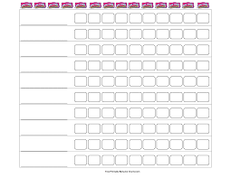 printable weekly behavior chart templates embed this