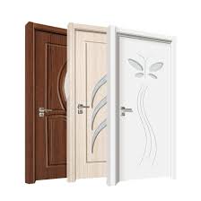 It's imperative that the door doesn't block bathroom utilities such as the toilet, sink, or cabinet. China Pvc Bathroom Door Designs Geometric Pattern Frosted Glass Solid Wood Doors China Glass Door Wpc Door