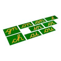 This page contains a course in the french alphabet, pronunciation and sound of each letter as well as a list of other lessons in grammar topics and common . Double Sandpaper Letters French Cursive Nienhuis Montessori