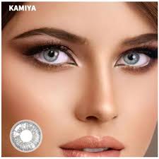 Eye lens contact lens party wear multicolor shade gray