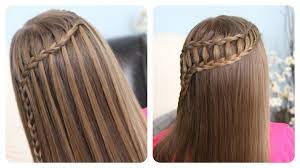 Feather Waterfall Ladder Braid Combo Cute 2 In 1 Hairstyles Via Youtube Hair Videos Hair Inspiration Hair Styles