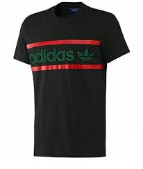 Black And Red Adidas T Shirt Rare Adidas Originals Men S Classic M Logo Tee Shirt Scarlet Black Green Last1 Camisetas Adidas Logan