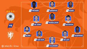 Programma oranje | nederlands elftal. Opstelling Nederlands Elftal Tegen Duitsland Kwalificatie Ek 2020