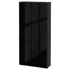 Useful and fun, this matte black choice doubles as a chalkboard. Besta Wall Cabinet With 2 Doors Black Brown Selsviken High Gloss Black Ikea