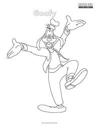 Disney coloring pages for kids. Goofy Coloring Page Super Fun Coloring