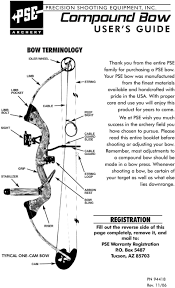 Compound Bow User S Guide Bow Terminology Registration