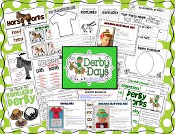 How Fun Are These Horse Activities Perfect For Teaching Your Kindergarten First Grade And Second Grade Students About Horses O Kentucky Derby Kentucky Derby