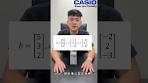 CASIO 30秒【材料線性代數篇】