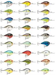 Rapala Dives To Dt10 Balsa Wood Crankbait Bass Fishing Lures