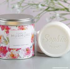 Savon Parfume Grave Avec Prenom En Boite Cadeau Par 3 Savon Boite Jardin De Pivoines