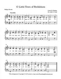 O Little Town Of Bethlehem Free Piano Christmas Sheet Music Christmas Sheet Music Sheet Music Christmas Piano Sheet Music
