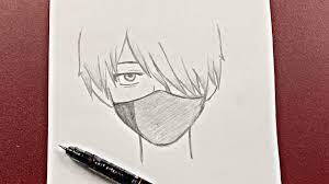 Learn how to draw and diy craft, anything and everything cute with step by step, easy to follow videos. Easy Anime Drawing How To Draw Anime Boy Wearing A Mask Easy Step By Step Youtube