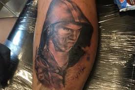 Currently, she's drawing pinups of all sizes. Someone Got Michael Phelps Angry Face Tattooed On Their Leg