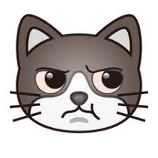Pouting Cat Face On Emojidex 1 0 34 Cat Face Drawing Cat Face Annoyed Cat